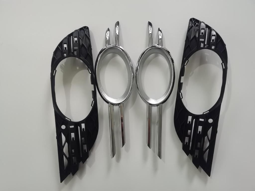 Mercedes-Benz W211 Electroplated Front Fog Light Frame for E200, E180, E300 Bumper Vent.