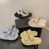 Summer Belt Buckle Fashionable Thick-bottomed Slippers Female 2025 New Outer Wear Fairy Wind Soft Bottom Seaside Cool Slippers