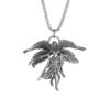 Retro Silver Plated Cute Pet Cat Wings Animal Pendant Necklace for Men Women Personalized Fashion Jewelry Couple Gifts