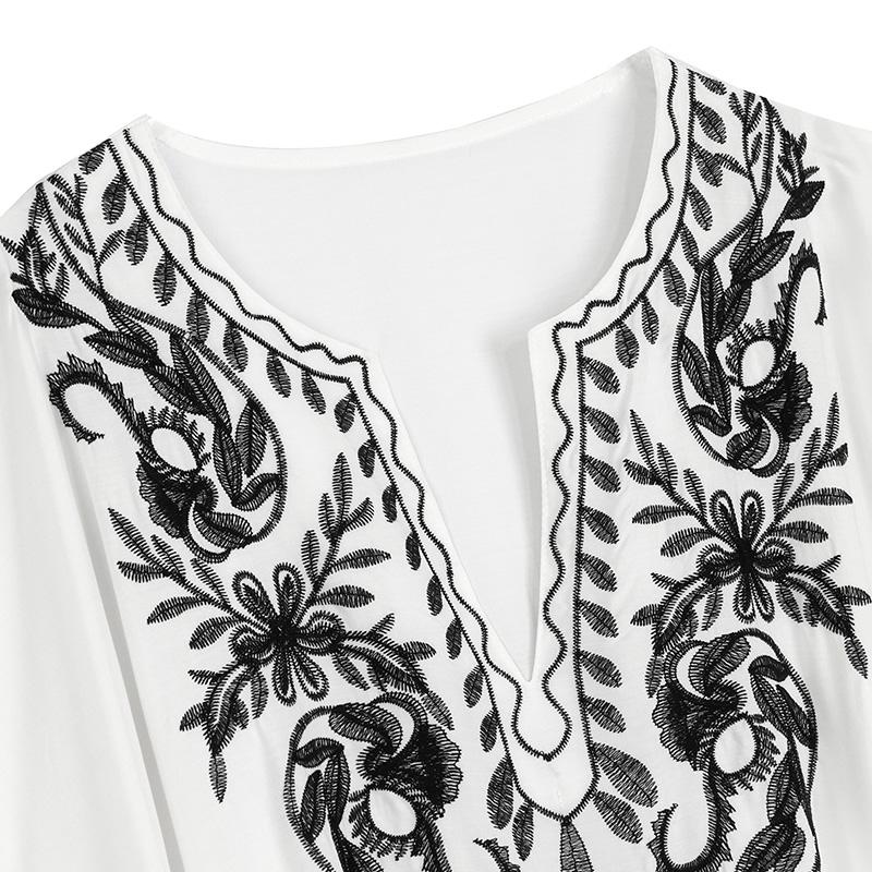 EDOLYNSA Sexy Kaftan Dress Women Plus Size Beach Wear 2023 Bohemian Tie Dye Striped Bikini Cover-ups Long Tunic Swim Suit Cover Up Q1517