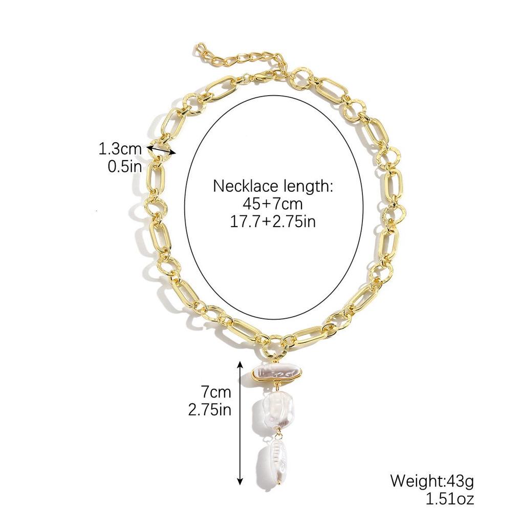 Elegant Y-Shaped Pearl Necklace - Light Luxury, Long Design
