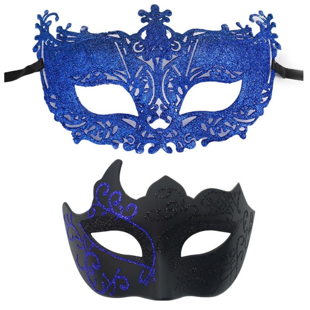 2PCS/set Couple Masks Venetian Masquerade Party Painted Mask Eye Mask Performance Dance Carnival Party Costume Cosplay Props