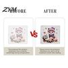 Holiday Gift Souvenirs for Coffee Lovers 4Pcs Maple Leaf Squirrel Acrylic Coaster, 2D Double Sided Reversible Cup Mat Heat Resistant Table Mats