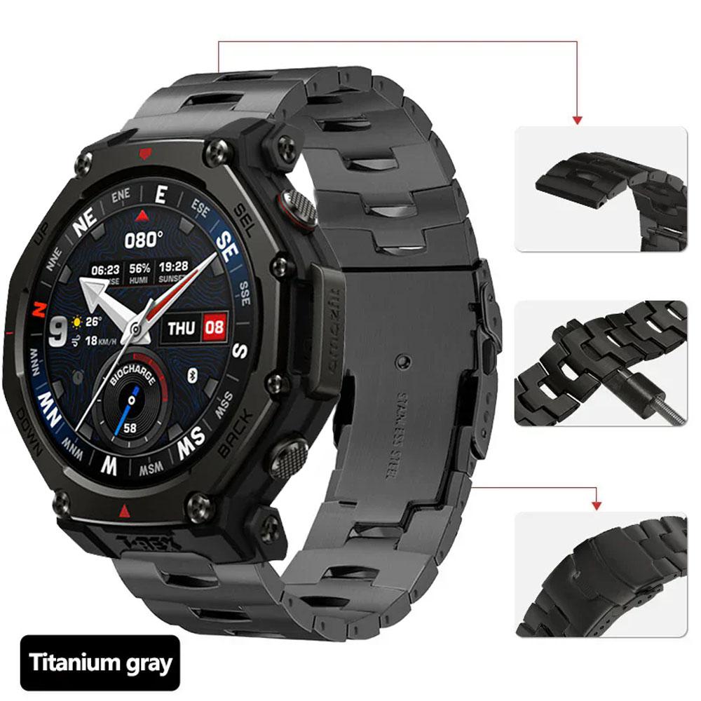 22-мм титановый ремешок Oracle для Amazfit T-Rex3 Pro 48 мм Helio Bip 6 Balance 2 Высококачественный ремешок Huawei Watch GT6-5 GT6-5 Pro 46 мм