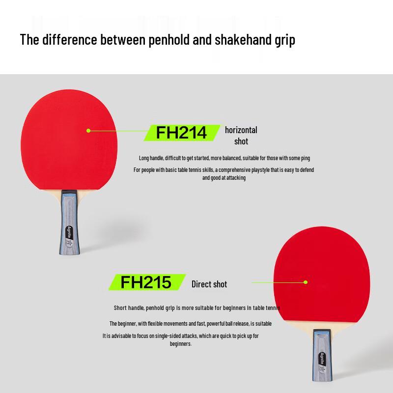 Agnite FH215 Penhold Table Tennis Paddle