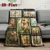 Dinosaur Collection 2D Flat Pattern Flannel Blanket, High quality All Seasons, Home Decor, Warmth and Comfort, Perfect for Christmas Gifts.