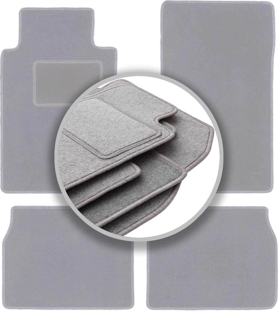 Серые автомобильные коврики для: Mercedes C 190 W201 седан (1982-1993)