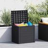 VidaXL Garden Storage Box Anthracite 58.5x46x55 Cm Polypropylene 152195
