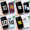 Football Number 10 For Huawei Honor Magic 5 Lite 70 50 X8 X9 a P20 P30 P40 P50 P60 Pro P Smart Nova 9 5T Case