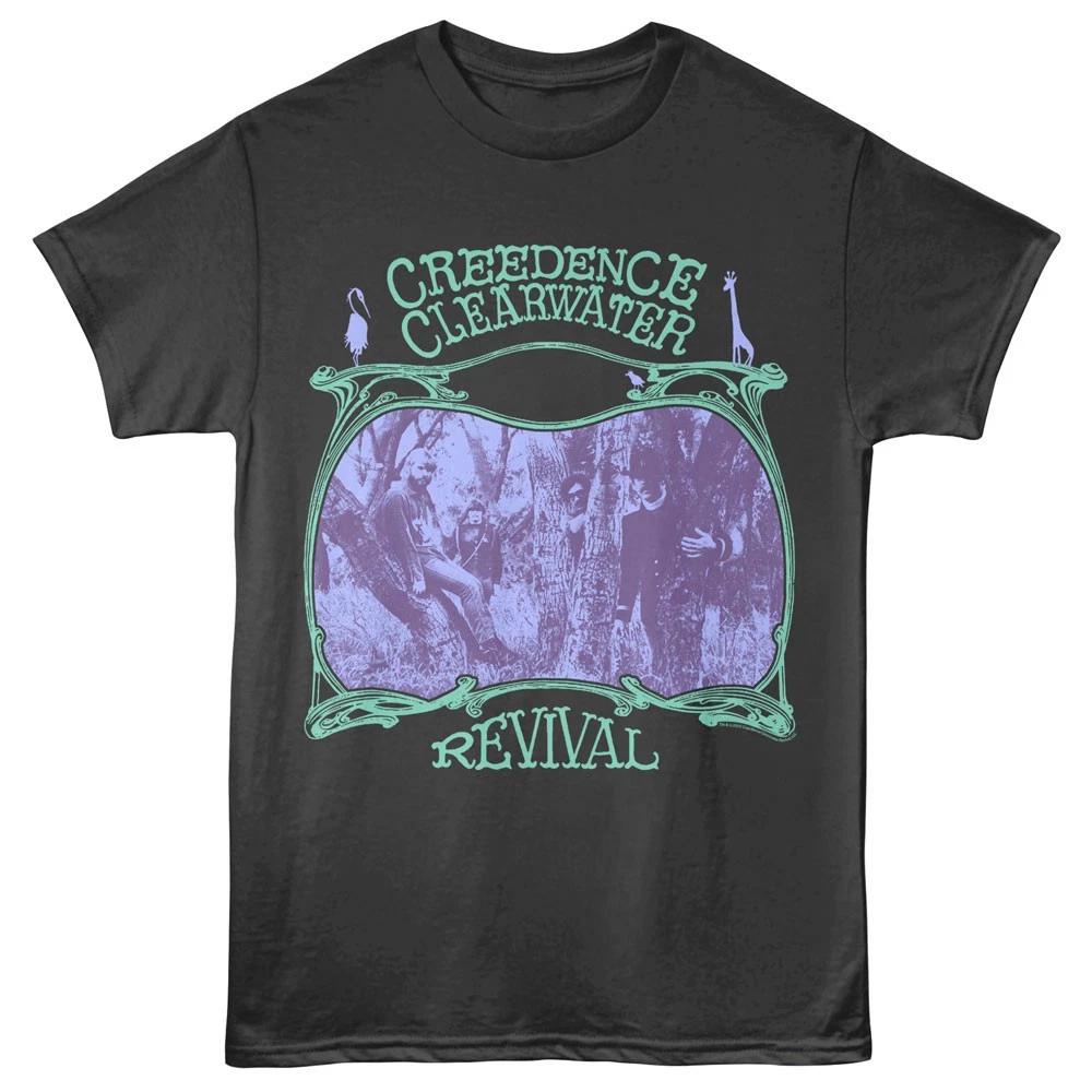 Creedence Clearwater Revival Band Hazy Woods Photo Men's T shirt