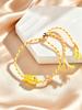 Trendy Multicolored Ceramic Fish Bracelet for Women Adjustable Handmade Woven Rope Wristband Bobo Jewelry Summer Beach Party
