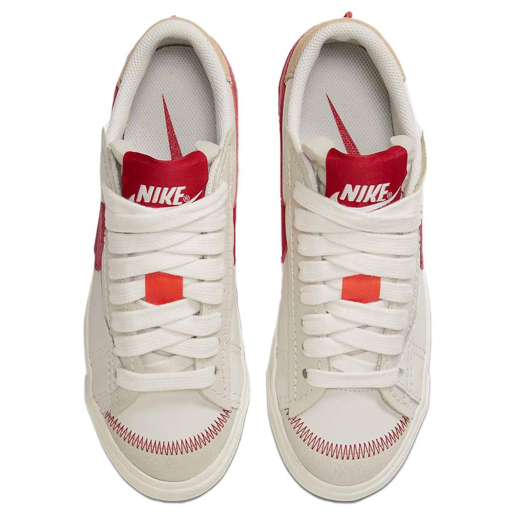 Nike Blazer Low 77 Jumbo Retro Low Top Skate Shoes Women Sneaker White Red DQ1470-005