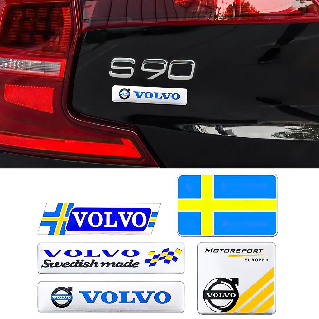 For Volvo Car Specific Metal Badge Stickers Auto Trunk Decal For Volvo XC90 V90 V60 XC60 V40 S80 S60 S90 C40 XC40 V70 XC70 C30 C