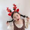 Deer Horn Funny Sequins Women Hair Hoops Elk Antler Christmas Headbands Korean Style Hairbands