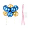 10 Pcs 4 Inch Balloons Cake Topper Happy Birthday Mini Balls Cake Topper DIY Baking Decoration for Anniversary Birthday Party Baby Shower Decor