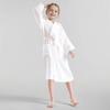 Drizzle Kids' Pure Cotton Hooded Quick-Dry Waffle Bathrobe