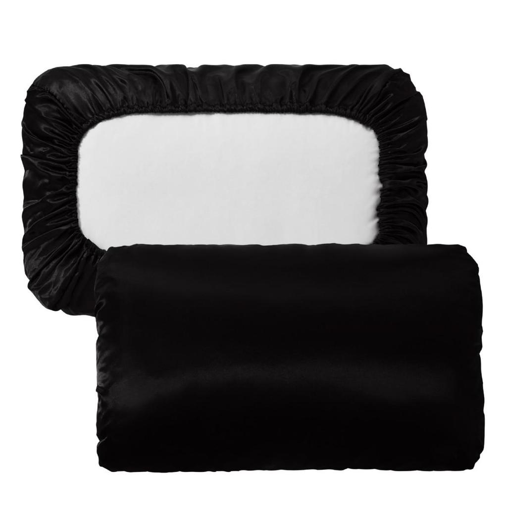 Наволочка из искусственного шелка на резинке - Доступны разные цвета