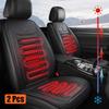 2pcs Winter Heated Car Seat Cover 12V Heating Warmer Car Seat Cushion Auto Universal Protector Cloak Cover Pads Set New Amagi