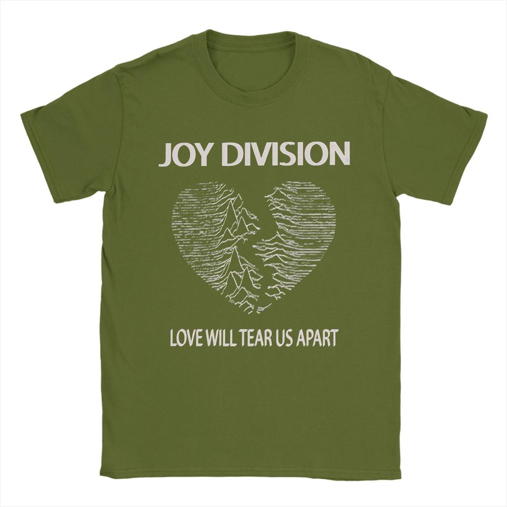 Мужская Женская Joy Division Любовь разорвет нас на части Футболка 100% Хлопок Одежда Смешная С коротким рукавом Круглый вырез Футболка