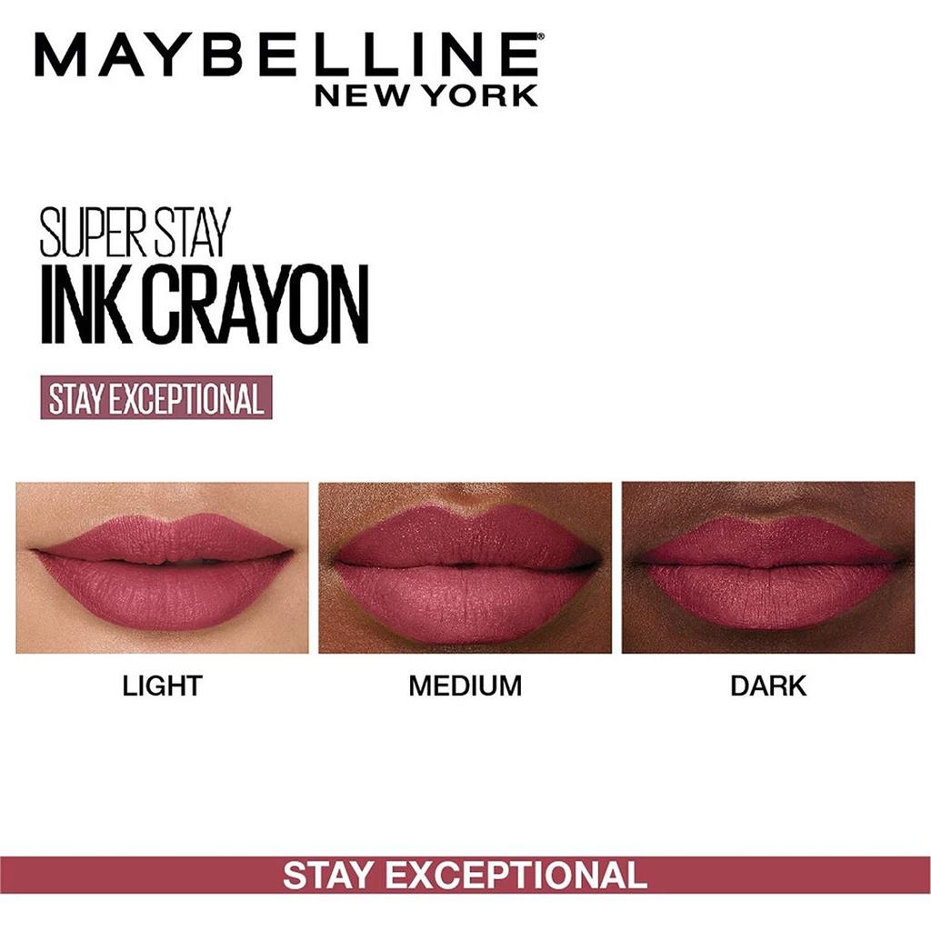 Maybelline Губная помада-карандаш New York SuperStay Матовый финиш Стойкая Насыщенный цвет 1,2 г 1 шт. 25 Stay Exceptional