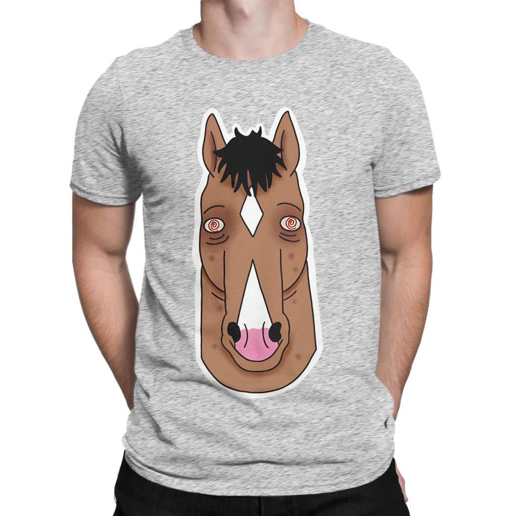 Сумасшедший B БоДжек ЛошадьУнисекс Графический 100% Хлопок Футболка BBoJACK HorseUnisexs Топы Футболки Для Унисекса