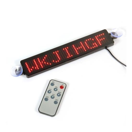 12 В автомобильный светодиодный программируемый знак, движущаяся прокрутка, экран для отображения сообщений