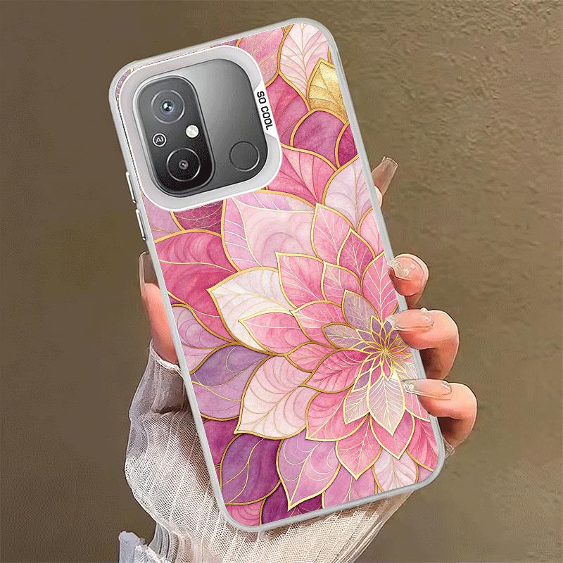 Beautiful Rose Gold Art Shockproof Phone Case for Xiaomi Poco X7 X6 X5 X3 Pro F7 Ultra M8 Redmi 15C 15 14C 13C 12C 10C 13 12 10