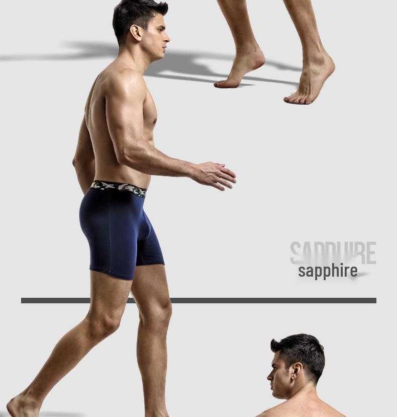 Мужские хлопковые боксеры-брифы против натирания - Большой размер, Дышащие для спорта и бега