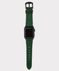 Матовый ремешок для Apple Watch из итальянской натуральной кожи (зеленый)