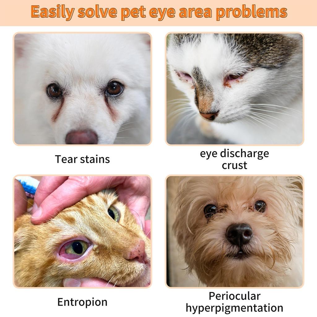 Средство для удаления пятен от трещин для домашних животных, кошек и собак, мазь для удаления пятен с глаз домашних животных, натуральные средства для удаления пятен с трещинами, товары для домашних животных