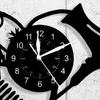 Hairdresser Wall Clock with Scissors And Comb Pattern Salon Themed Accurate Time Displaying Vibrant Graphic Wall Clock