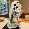 Чехол для телефона: 2D плоский дизайн, подходящий для защитного чехла iPhone 18, 17, 16, 15, 14, 13 Pro, маленький пингвин, идеальный праздничный подарок на Рождество и Хэллоуин