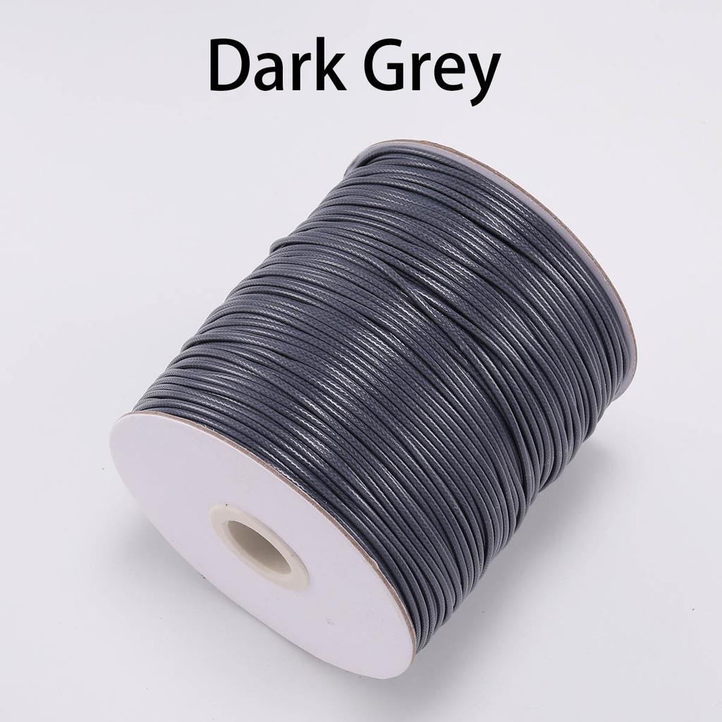 10 м/лот 1,0 1,5 мм черный, белый цвет вощеный хлопковый шнур нить подходит для изготовления бисера DIY ожерелье для изготовления ювелирных изделий поставки