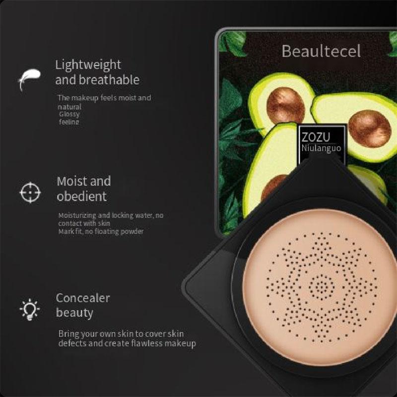 Косметический крем для контроля жирности авокадо, отбеливающий и консилер, жидкая основа, стойкий водостойкий крем-подушка с грибами, Bb крем