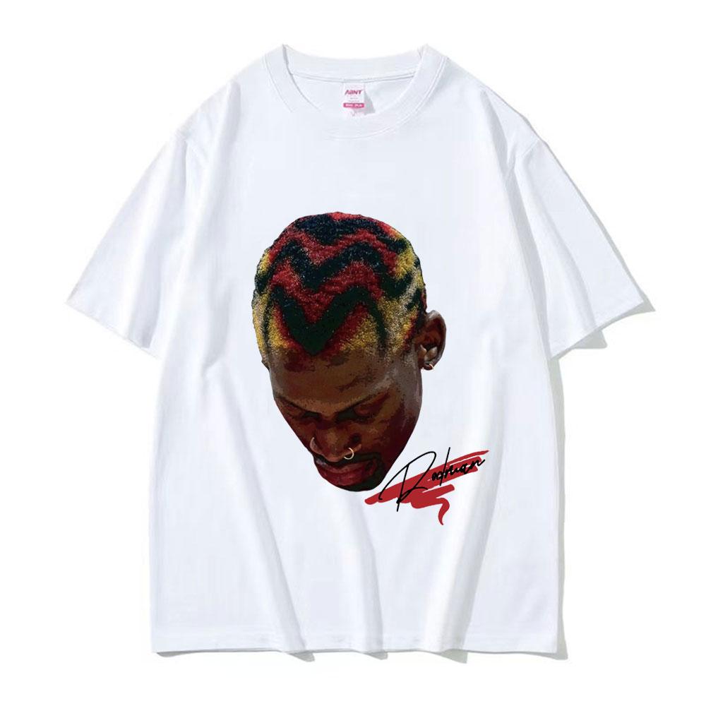 Hot Basketball Boys The Worm Dennis RodUnisex Graphic Tee Shirt Unisexs Hip Hop Fashion Punk Streetwear Male Cotton Oversized T Shirt