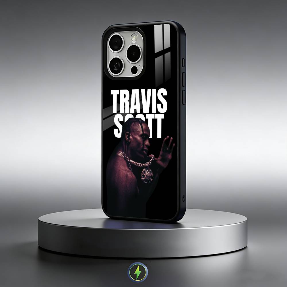 Чехол для телефона singer T-Travis Scott для iPhone 17, 16, 15, 14, 13, 12, 11 Plus, Pro Max Магнитный для Magsafe Беспроводной зарядки