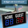 Wireless LED Digital Scoreboard 4-Digit Mini Electric Scoreboard  Basketball
