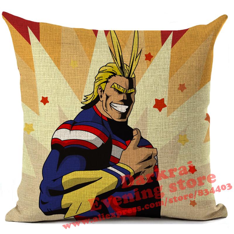 My Hero Academia Cushion Cover Cartoon Anime Throw Pillows Living Room Sofa Home Decoration Pillowcase