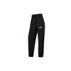 Solid Color Logo Knit Sports Pants Women Bottoms Black 671931-01