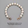 Classic Short Pearl Bag Beaded Handle Chain For Women Girls Bags Tote Bag Handle Replacement Pearl Chain Bag Accessories