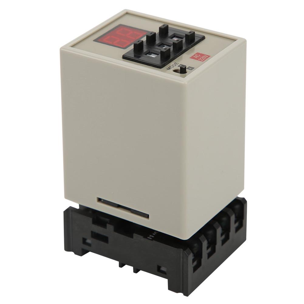 Реле таймера задержки с цифровым дисплеем, режим A/B, с базовой высокой точностью, AC220 В, AH3-DM