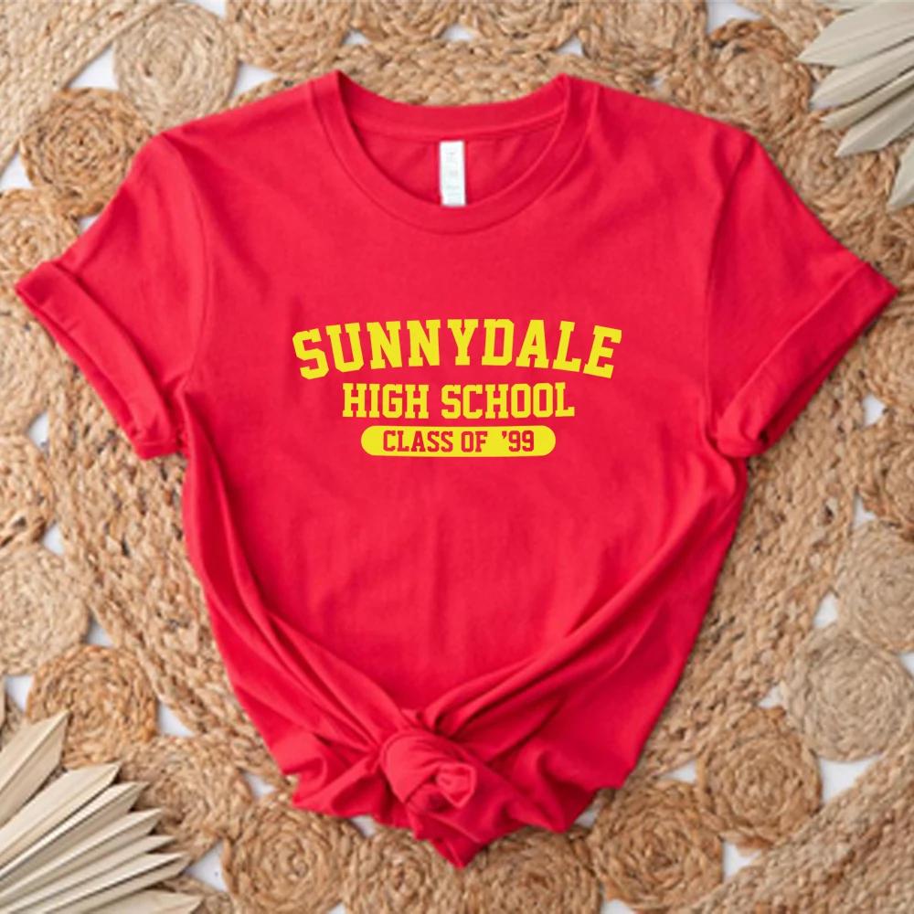 Футболка Sunnydale High School Class of '99 Футболка Buffy - истребительница вампиров Футболка Sunnydale Унисекс Топы с коротким рукавом