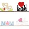 Mother'S Day Decorations Love Letters Wooden Ornaments Mother'S Birthday Party Decorations Hollowed Out Decorazioni Per Giardini
