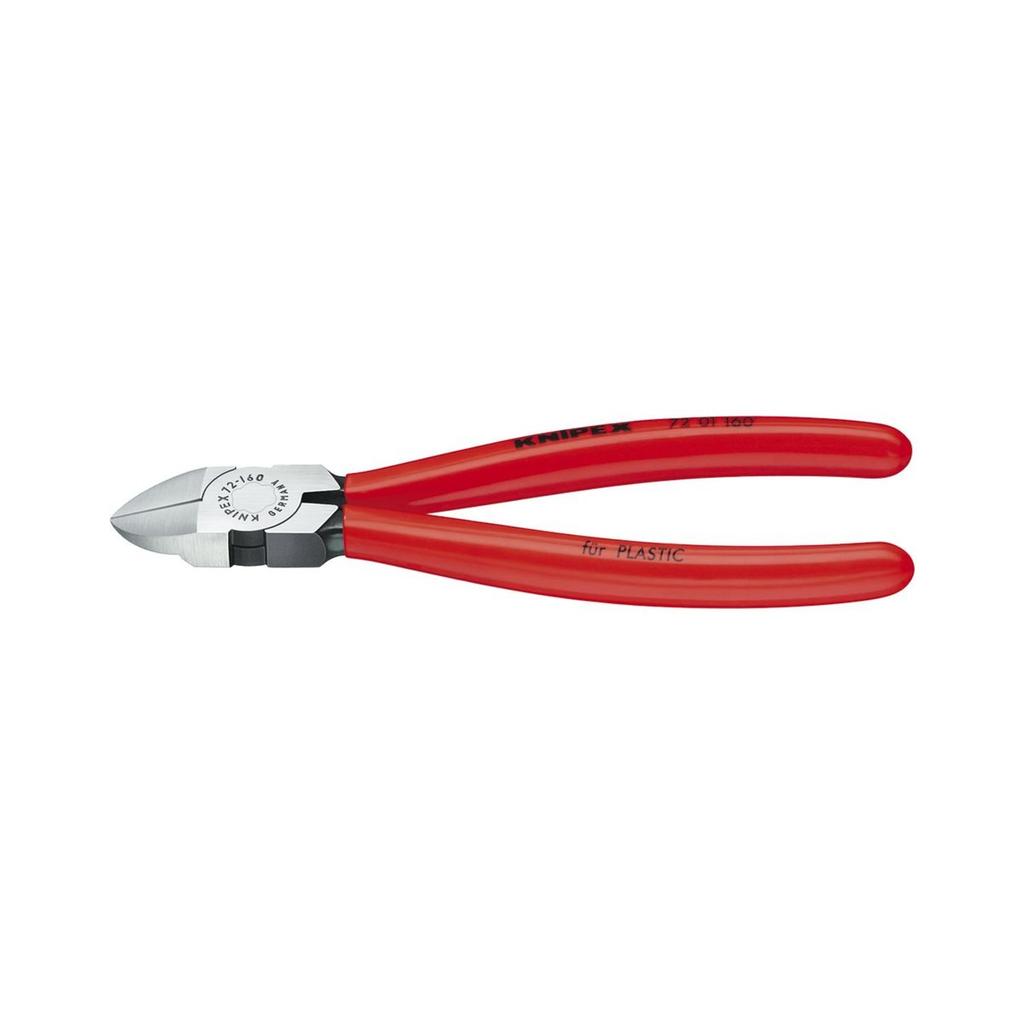 KNIPEX 72 01 140 Бокорезы для пластика, 140 мм, Зачистные кусачки для мягких материалов и пластиков