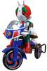 ART STORM EX Tricycle Rider Kamen Rider V3 Tricycle Figure "Kamen V3" B-Type Wind-Up
