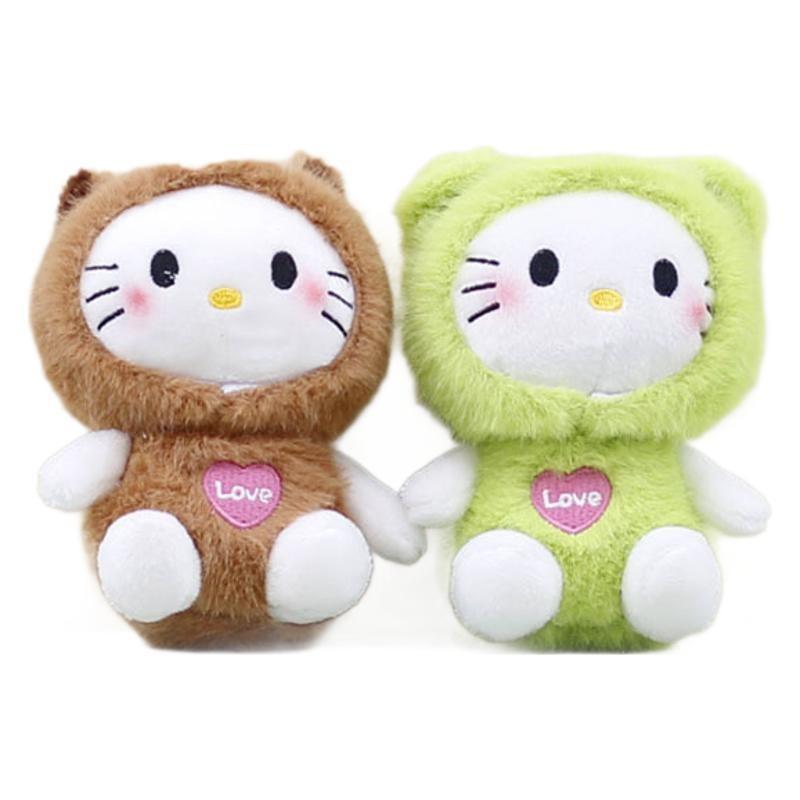 Cat Charming Plush Doll Keychain For Trendy Backpack Accessories In Soft Fur Short