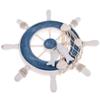 Net Beach Home Decoration Crafts Wooden Boat Wall Decor Ship Steering Wheel Hanging Decoration