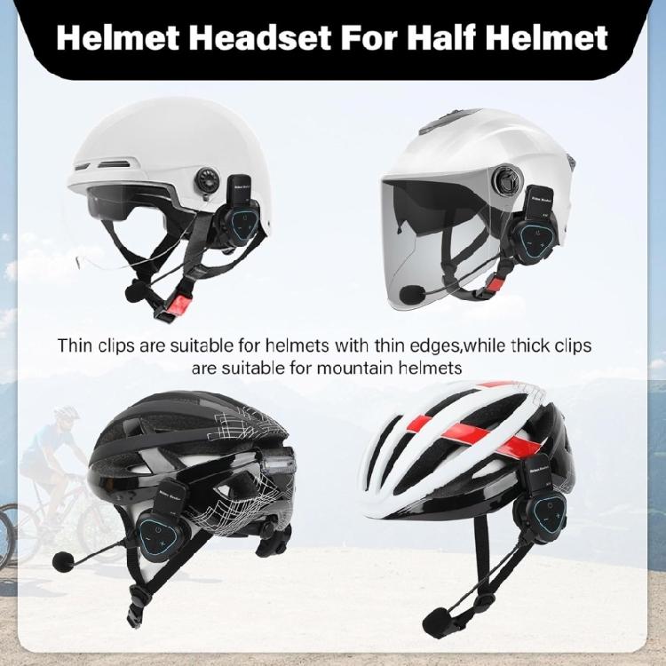 Гарнитура hands-free для шлемов, курьеров, водонепроницаемая, мощный звук, долгий срок службы батареи 350 мАч и удобная посадка