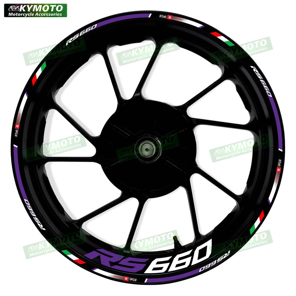 For Aprilia RS660 RS 660 reflective motorcycle stickers 17-inch front and rear rims decals fairing accessories decoration