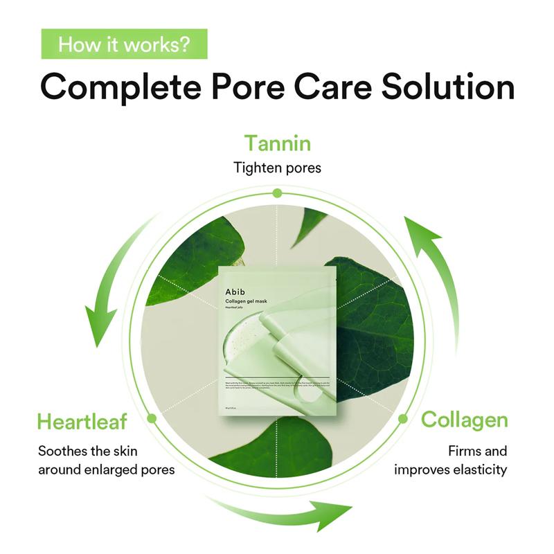 ABIB Коллагеновая гелевая маска #Heartleaf Jelly 35г*5шт